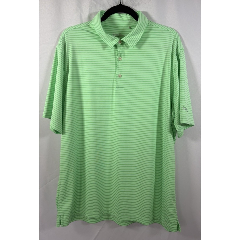 Walter Hagen golf polo shirt size xl striped short sleeve pullover golf